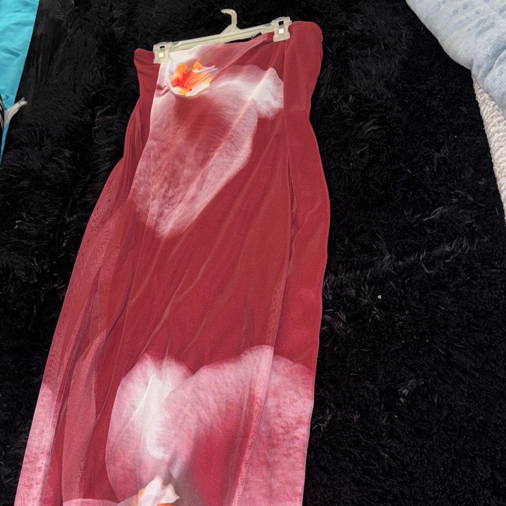 Windsor Burgundy Mesh Dress